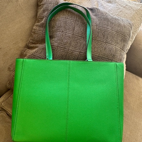 Palm Green Michael Kors Samira Large Pebbled Leather Tote Bag--"Palm Green" - Picture 4 of 8